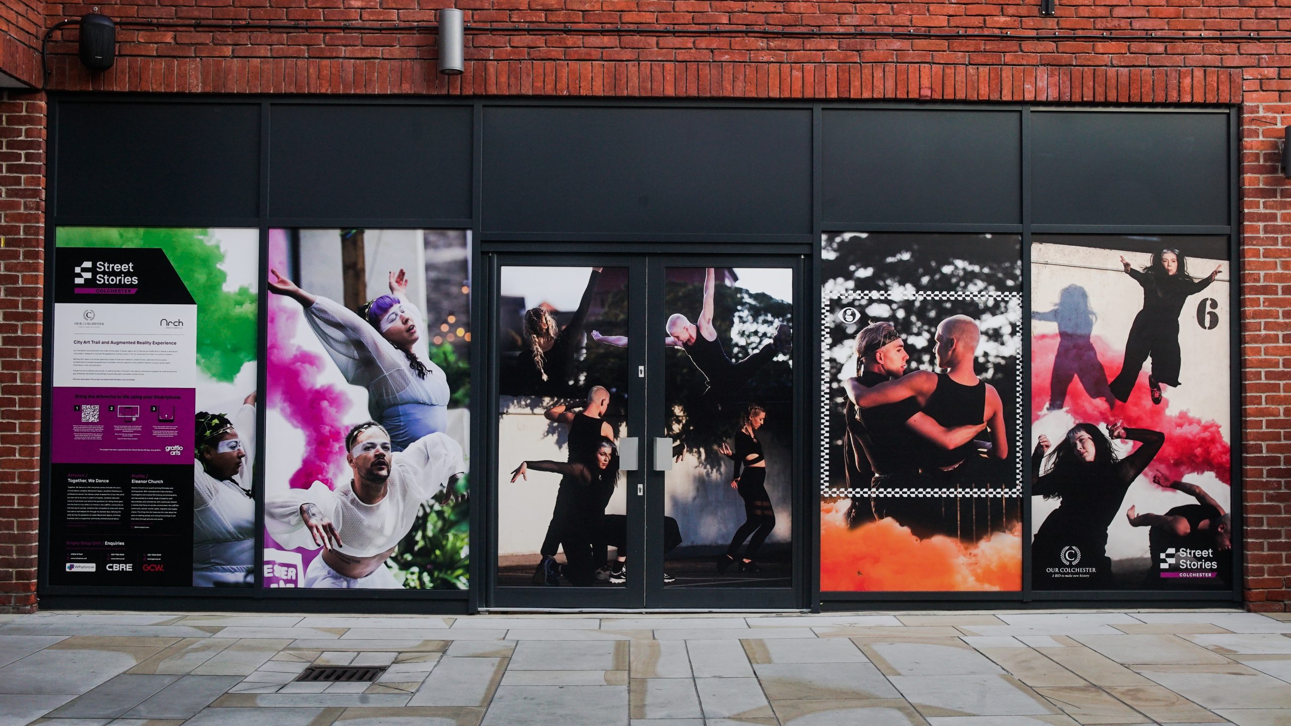 Artwork installation by Eleanor Church