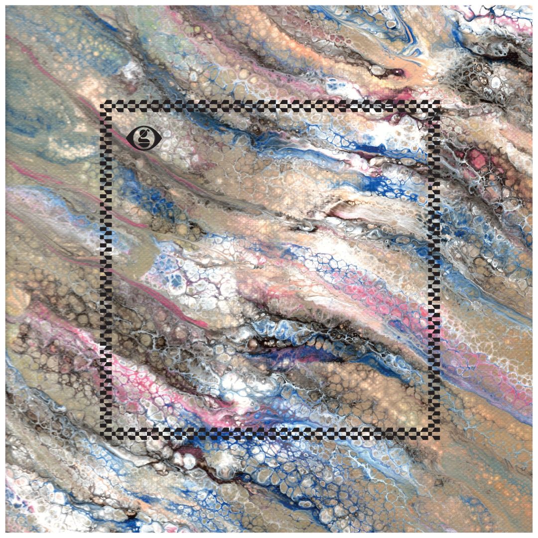 Colchester artist Shristina Manandhar's fluid art piece for Street Stories interactive AR trail